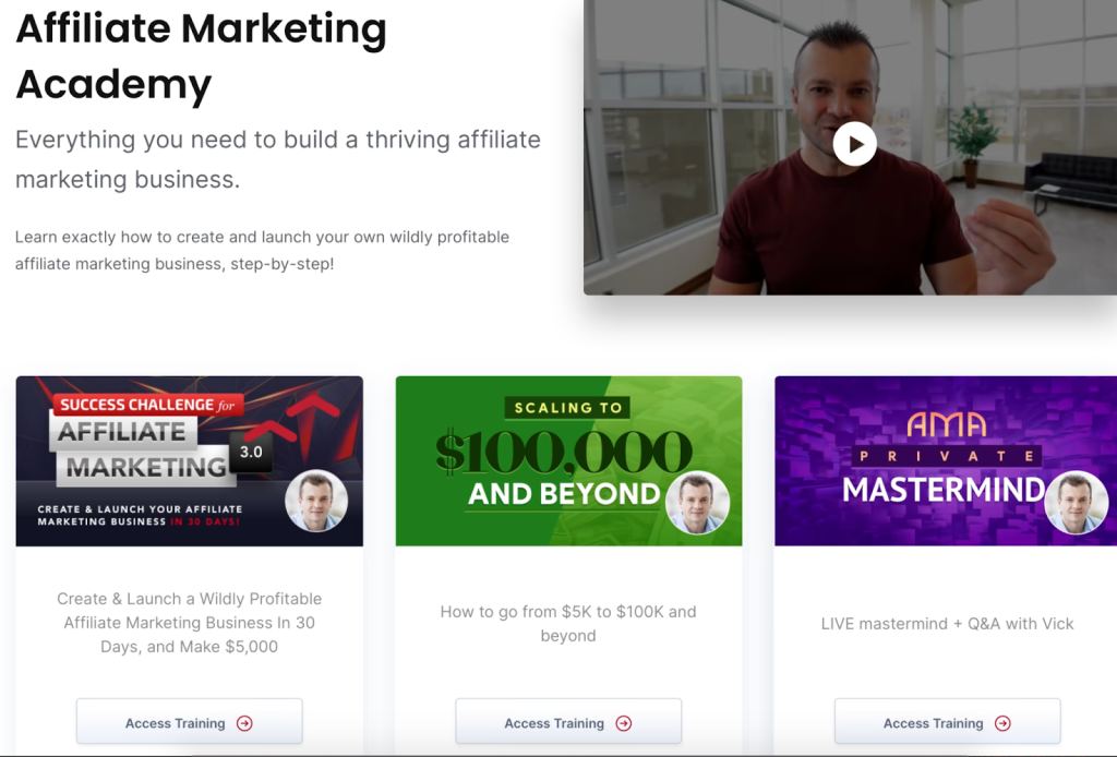 affiliate marketing academy insider screenshot