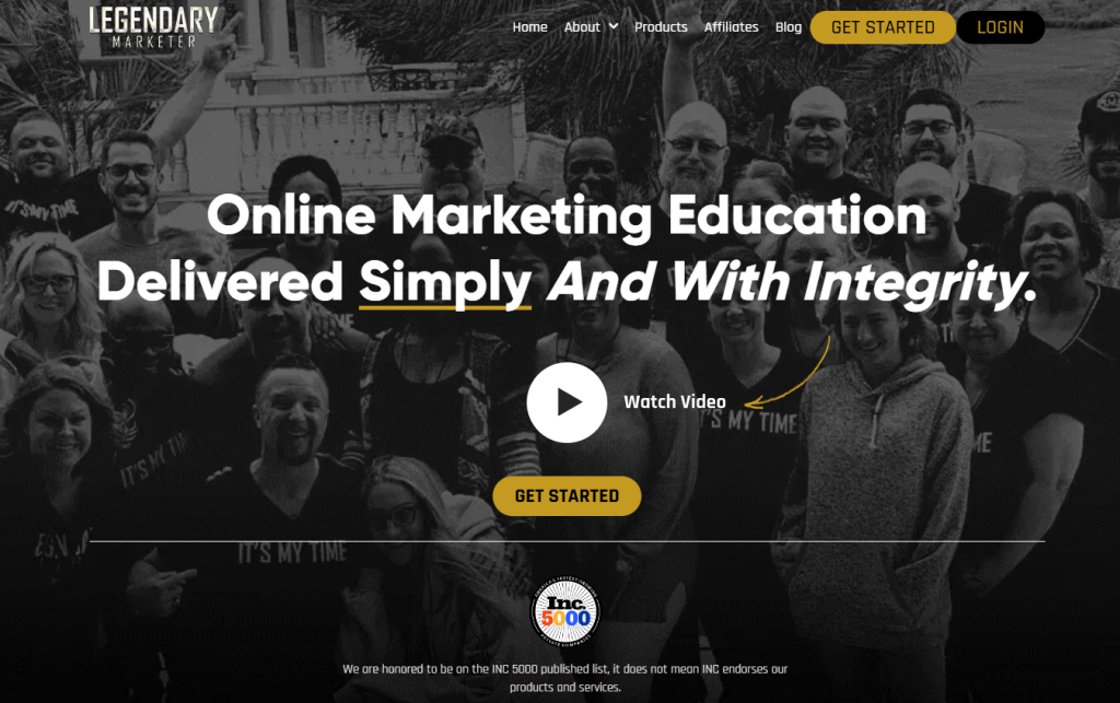 Legendary marketer Website