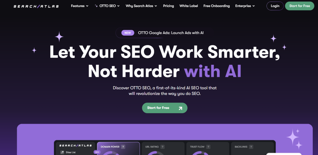 Search Atlas homepage  Snapshot