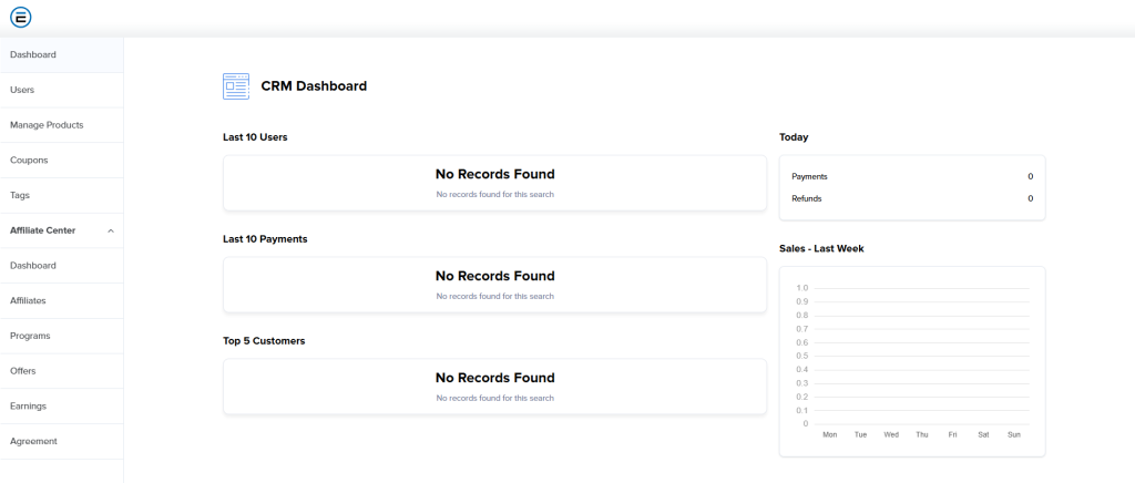 Estage CRM Screenshot