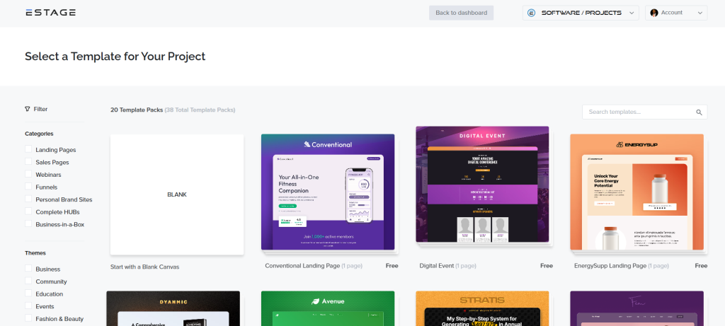 Estage Hub Dashboard