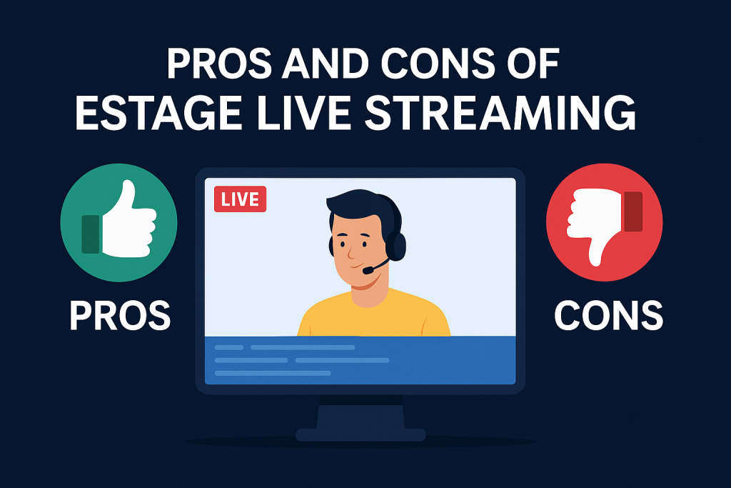 Pros and Cons of Estage Live Streaming


