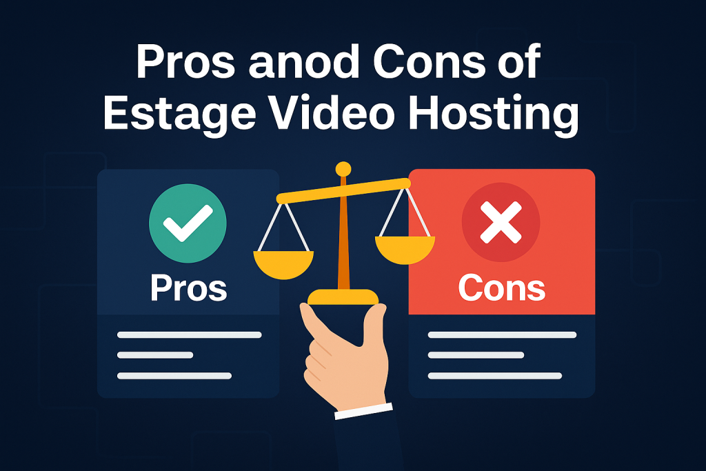Pros and Cons of Estage Video Hosting