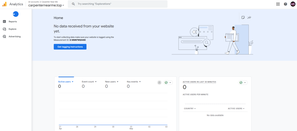 google analytics screenshot