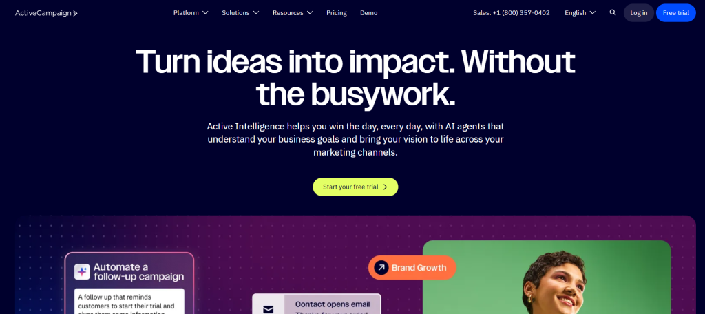 ActiveCampaign screenshot