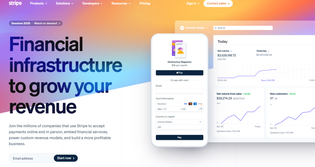 stripe screenshot