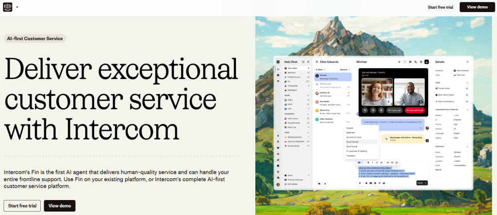 Intercom Screenshot