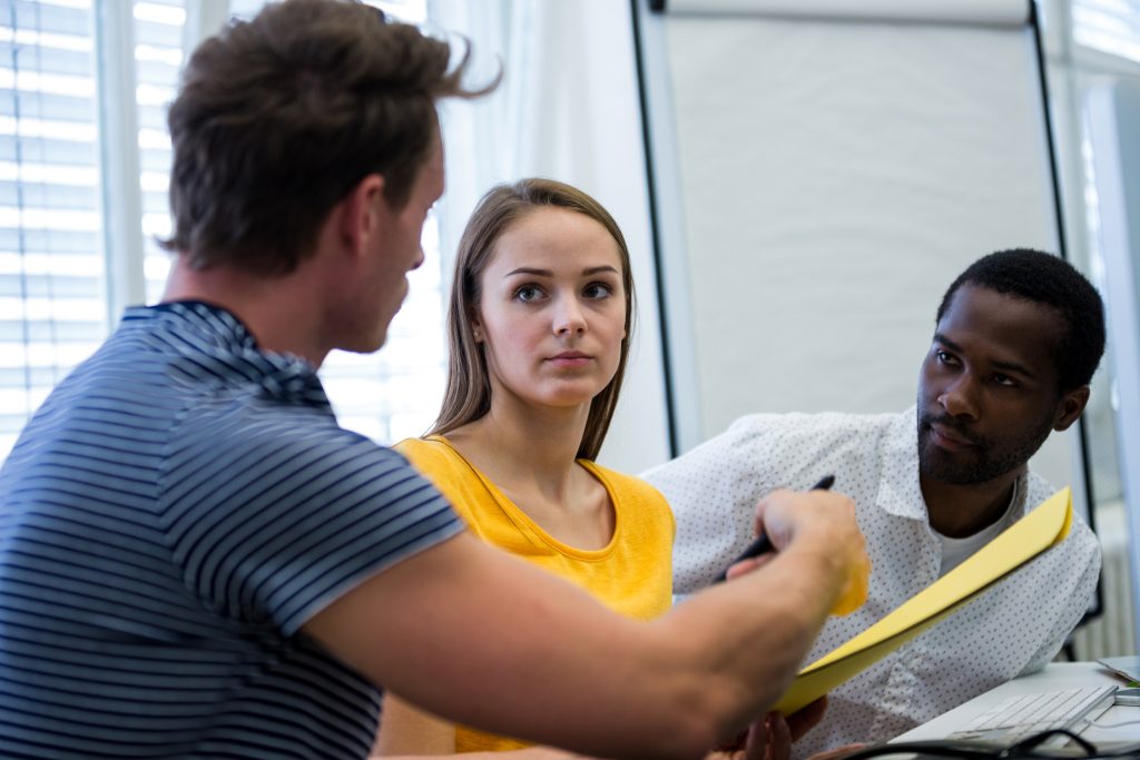 Woman getting help from a therapist