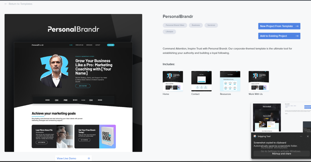 PersonalBrandr Template