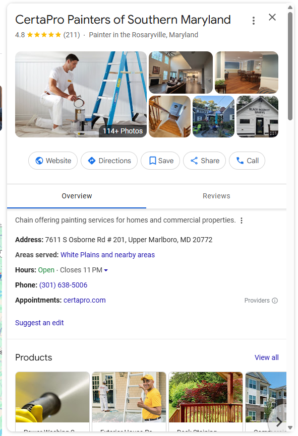 Local Business Google Profile