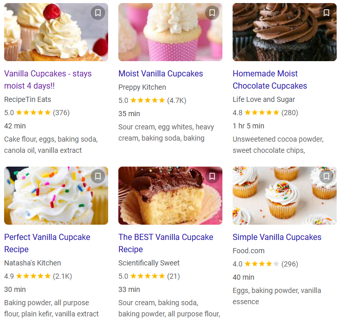 google recipe schema image