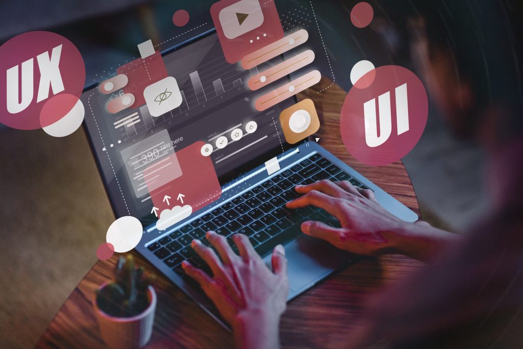 Ui and ux representations with laptop
