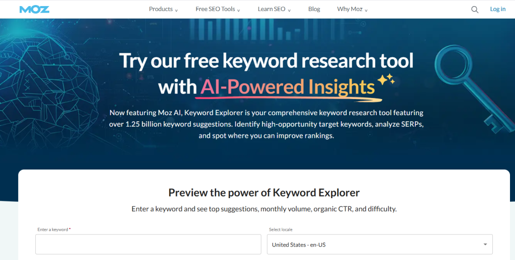 moz keyword research tool