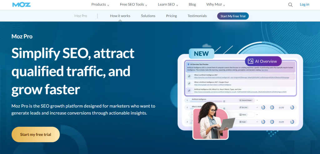 Moz Pro Core Features at a Glance